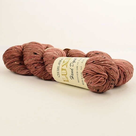 CHELSEA LUXE 2 Skein Rustic DK Yarn Hand Dyed Merino Donegal Color Exposed Brick - Picture 1 of 4